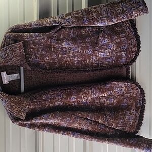 TanJay Open Front Jacket Large